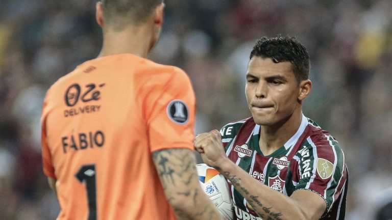 Thiago Silva e Fábio do Fluminense
