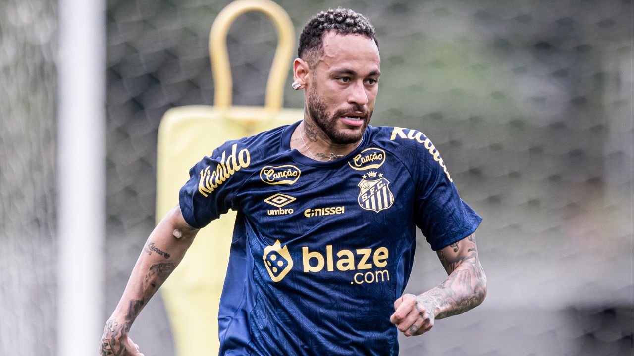 Neymar treinando