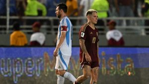 Argentina x Venezuela - Messi e Soteldo