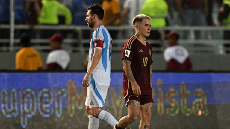 Argentina x Venezuela - Messi e Soteldo