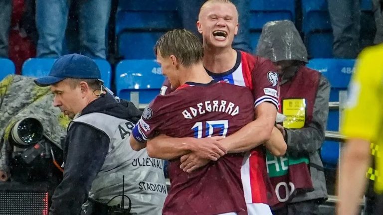 Erling Haaland e Martin Odegaard / Seleção Norueguesa