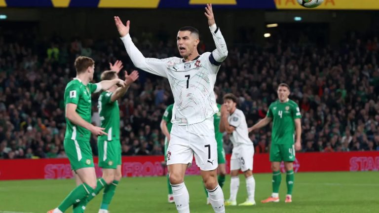 Cristiano Ronaldo no Jogo contra a Irlanda 2025