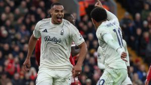 Liverpool 0 x 3 Nottingham Forest